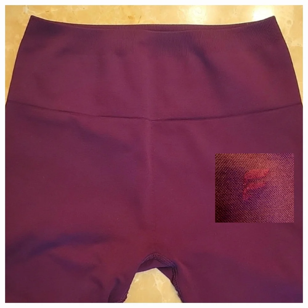 Fabletics Purple Lasercut Sport Tights, S - Picture 16 of 16